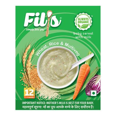 Fil's Organic Baby Cereal With Wheat, Rice & Multiveg 300 gm - Baby And Infant Supplements