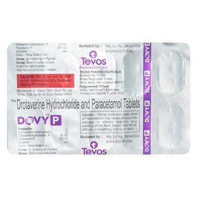 DOVY P Tablet 10's - Muscle Spasm-Ant