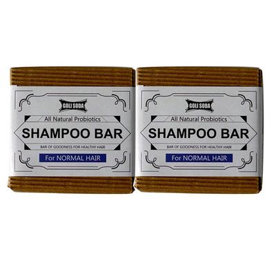 Goli Soda All Natural Probiotic Shampoo Bar for Normal Hair (Pack of 2 x 90 gm) - Dry Shampoos & Conditioners