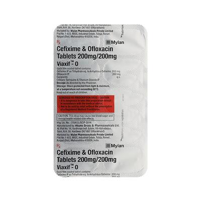 VIAXIF O 200 Tablet 10's - Bacterial Infections-Cep