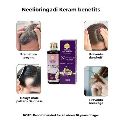 Kerala Ayurveda Neelibringadi Keram Hair Oil 200 ml - Personal Care (Ayush)