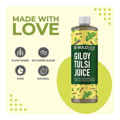 Boldveda Giloy Tulsi Juice 1 litre - Ayurvedic Juices