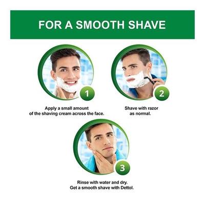Dettol Lather Shaving Cream - Fresh 78 gm - Shaving Creams