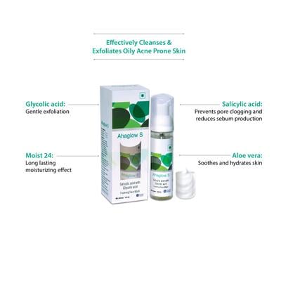 AHAGLOW S FOAMING Face Wash 100ml - Face Wash & Cleansers