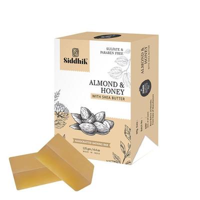 Siddhik Almond & Honey with Shea Butter Bathing Bar 125 gm - Personal Care (Ayush)