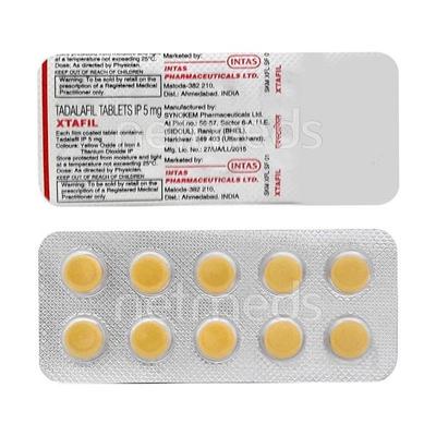 Xtafil 5mg Tablet 10'S - Impotence/Erectile Dysfunction (Ed)