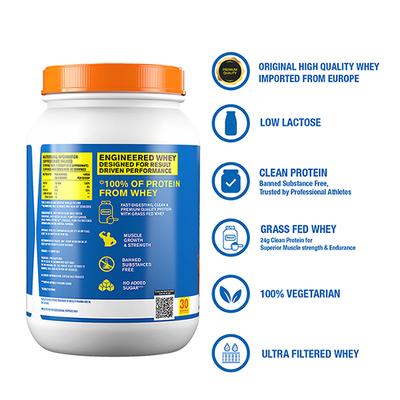 Fast&Up Whey Essentials Powder - Rich Chocolate Flavour 2.10 lb - Whey Proteins