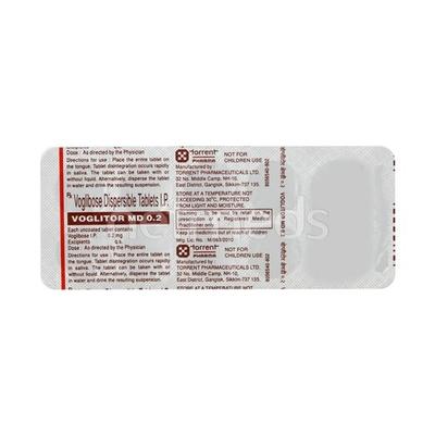 Voglitor MD 0.2mg Tablet 10'S - Diabetes-Ant