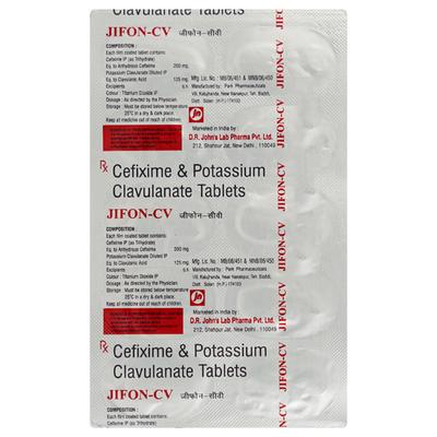 Jifon CV Tablet 10'S - Bacterial Infections-Cep
