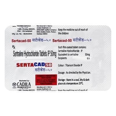 Sertacad 50mg Tablet 10'S - Depression-Ant