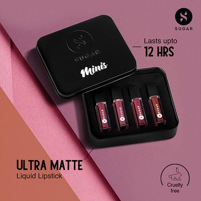SUGAR Cosmetics Nude Rules Mini Lipstick Set 01.01ml - Lipsticks