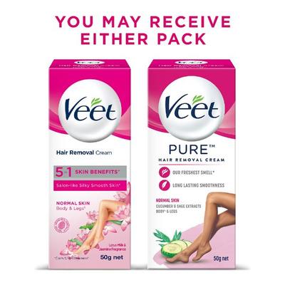Veet Hair Removal Cream - Normal Skin 50 gm - Shaving & Hair Removal