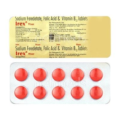 Irex Tablet 10'S - Iron Supplement/Anaemia-Vma