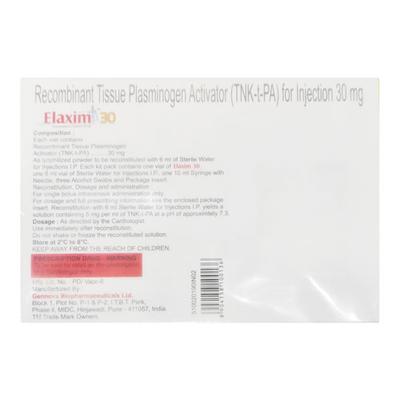 Elaxim 30 Injection 1'S - Blood Clot-Ant