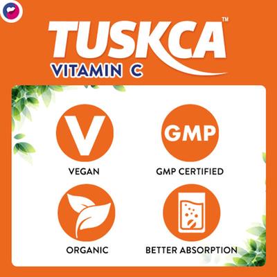 LifeZen Tuskca Natural Immunity Booster Vitamin C 1000 mg Tablet - Orange 20's - Vitamin C