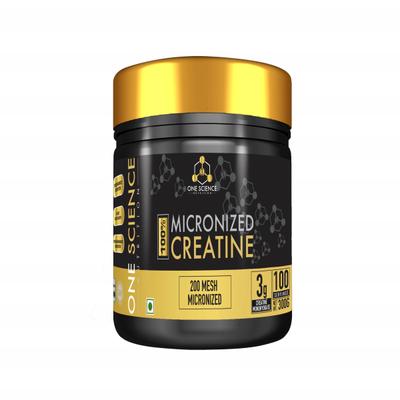 One Science Nutrition Micronized Creatine Powder 300 gm - Workout Essentials