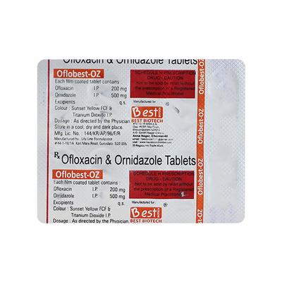 OFLOBEST OZ Tablet 10's - Bacterial Infections-Qui