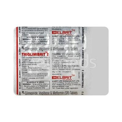 Triglimibrit 2mg Tablet 10'S - Diabetes-Ant