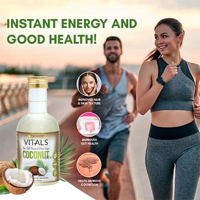 Pure Nutrition Cold Pressed Raw Virgin Coconut Oil 250 ml - Hair & Skin