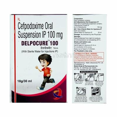Delpocure 100mg Dry Syrup 30ml - Bacterial Infections-Cep
