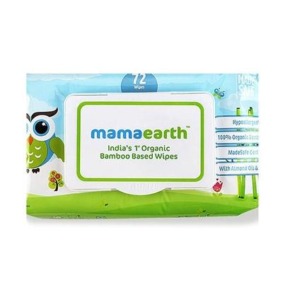 Mamaearth Organic Bamboo Based Wipes 72's - Diapers & Wipes