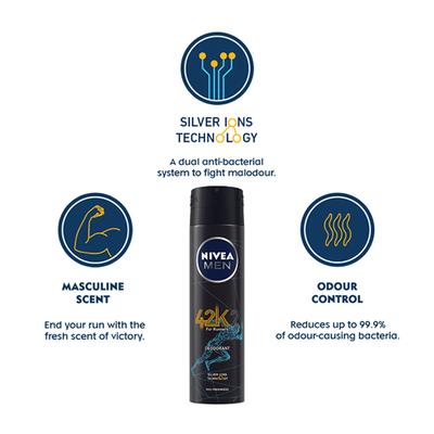 Nivea Men 42K Deodorant Spray 150 ml - Men Deodorants/Roll-Ons