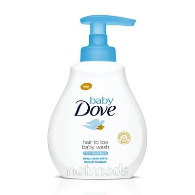 Baby Dove Rich Moisture Hair to Toe Baby Wash 400 ml - Baby Shampoo