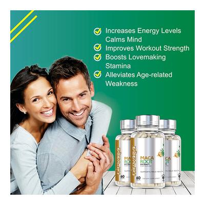 Nirvasa Maca Root Extract Capsule 60's - Herbal Dietary Supplement