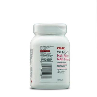 GNC Women's Hair Skin & Nails Formula Tablet 120's - Hair & Skin