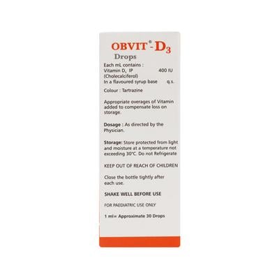 OBVIT D3 Drops 30ml - Supplements-Vit