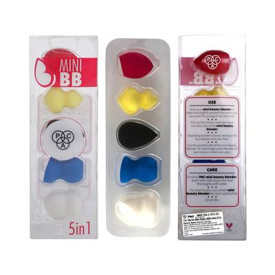 PAC 5 in 1 Miniset MultiShapes MultiColor 5's - Sponges & Applicators