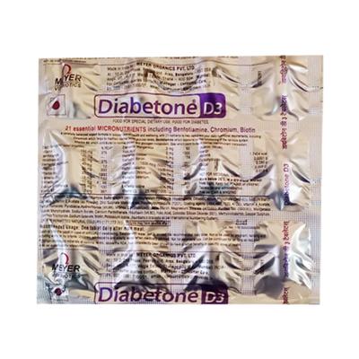 Diabetone D3 Tablet 15'S - Supplements-Vam