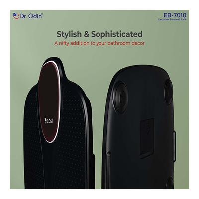 Dr. Odin Electronic Personal Weighing Scale - Black (EB-7010) - Weighing Scale