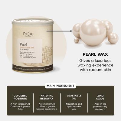 Rica Liposoluble Wax - Pearl 800 ml - Shaving & Hair Removal