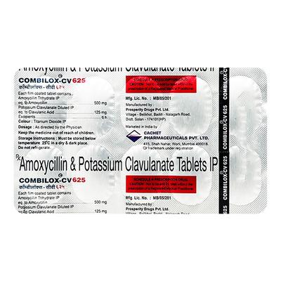 COMBILOX CV 625 Tablet 10's - Bacterial Infections-Pen