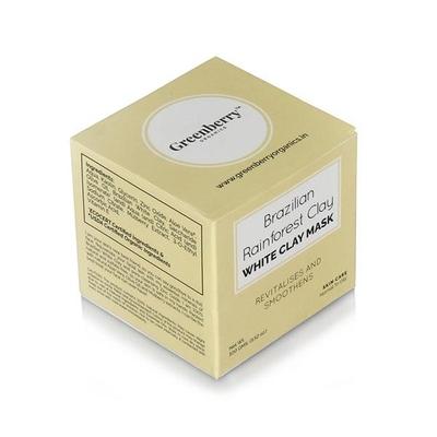 Greenberry Organics Brazilian Rainforest White Clay Mask 100 gm - Masks & Peels