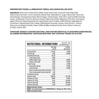 Kapiva Supergrain Oats - Mint Masala 160 gm - Health Products