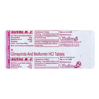 GLISTAL M 2mg Tablet 10's - Diabetes-Ant