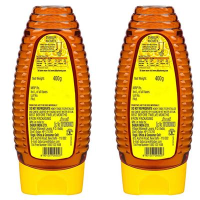 Dabur Honey Squeezy 400 gm (Buy 1 Get 1 Free) - Honey
