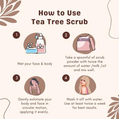 Essentia Extracts Anti Acne & Blemish Scrub - Tea Tree 15 gm - Face Scrubs