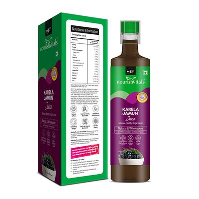 NourishVitals Karela Jamun Juice 500 ml - Ayurvedic Juices