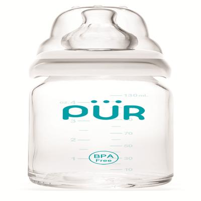 Pur Glass Feeding Bottle 130 ml - Feeding & Nursing