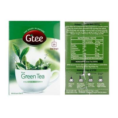 GTEE Green Tea Bags - Regular 25's - Teas
