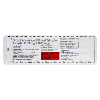 Asmita Tablet 21'S - Contraception-Ora