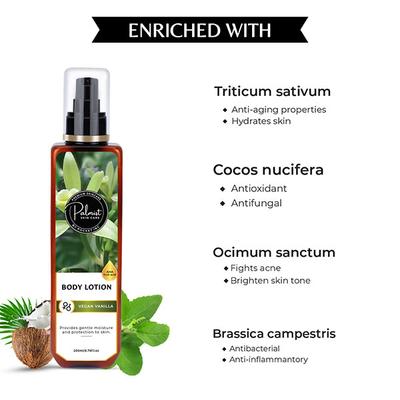 Palmist Skin Care Body Lotion - Vegan Vanilla 200 ml - Lotions & Creams