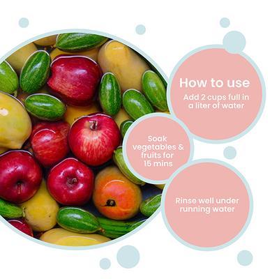 Koparo Clean Vegetable & Fruit Wash (Pack of 2 x 500 ml) - Apple Cider Vinegar & Turmeric Extract - Others