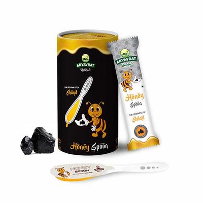 Aryavrat Naturals Honey Spoon - Shilajit (Pack of 10's) - Honey