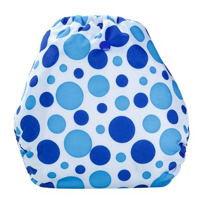 Bumberry Reusable Diaper Cover with 1 Wet Free Insert - Blue Dots - Diapers & Wipes