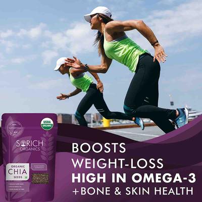 Sorich Organics USDA Certified Organic Chia Seeds 200 gm - Nutritional Bars