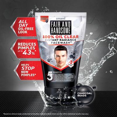 Fair and Handsome 100% Oil Clear Face Wash 50 gm - Face Wash & Cleansers